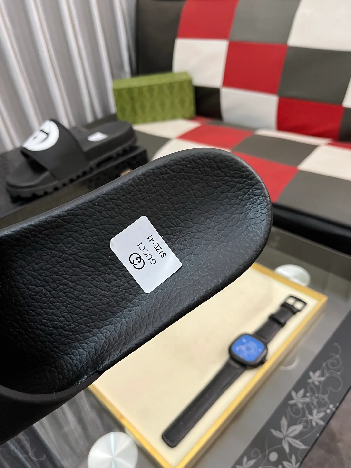 Men's men's shoes💰260⌚️⌚️ＧＵＣＣＩ.Gucci.Official website 1:1 popular slippers hot sale! Original original material 🩴 SIZE: 38-46 (45.46 non-refundable)